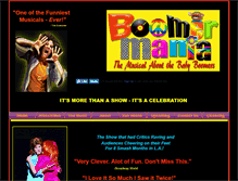 Tablet Screenshot of boomermaniathemusical.com